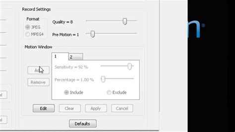 exacqVision User Setup 的图像结果