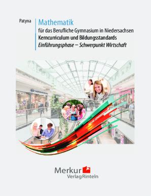Fillable Online Mathematik fr das Berufliche Gymnasium in Niedersachsen ...
