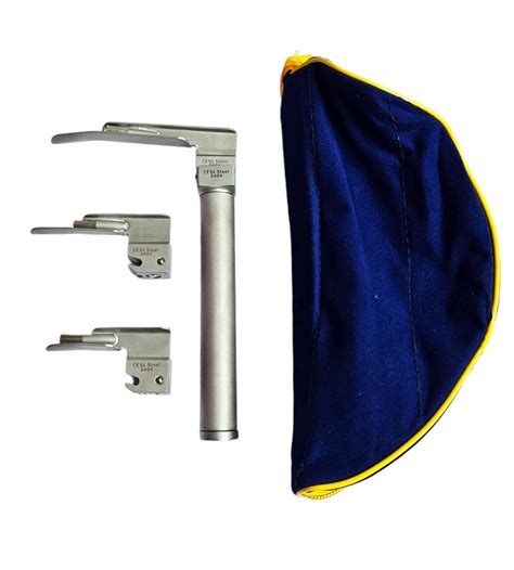 MEDITECH GLOBAL LED Pediatric Miller Type Laryngoscope Set (Blade Size ...