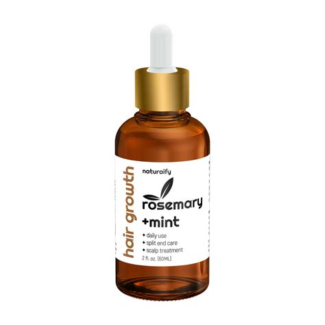 Rosemary Mint Scalp And Hair Strengthening Oil - Naturaify