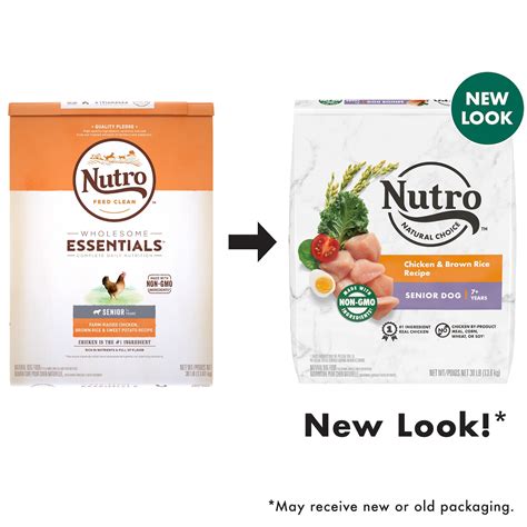 NUTRO NATURAL CHOICE Senior Dry Dog Food, Chicken & Brown Rice Recipe ...