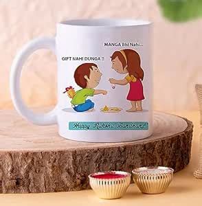 Buy The Purple Tree Ceramic Rakshabandhan Rakhi Gift Mug for Sister and ...