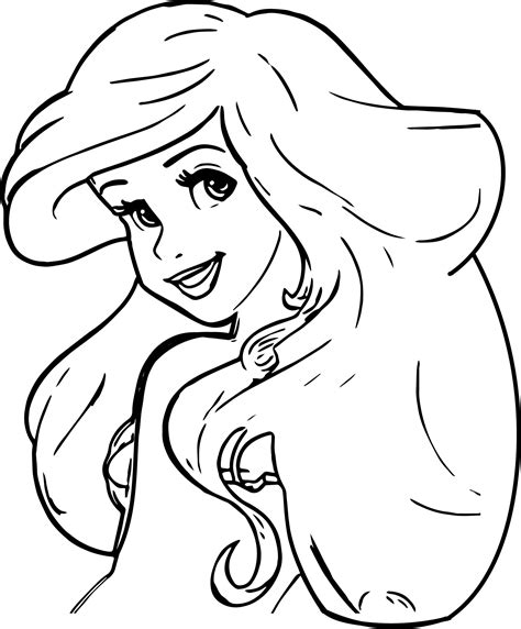 Beautiful Ariel Mermaid Coloring Page | Wecoloringpage.com