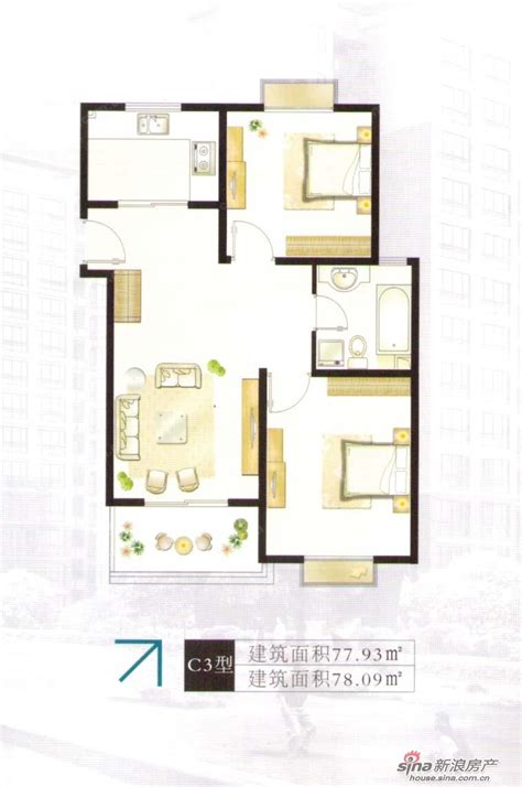 80平米两室二厅 两套方案演绎不一样的简约风格 - 家居装修知识网