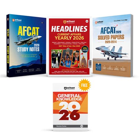 Combo of AFCAT 2026 | 12 Years Solved Papers (2025–2014) & Study Notes ...