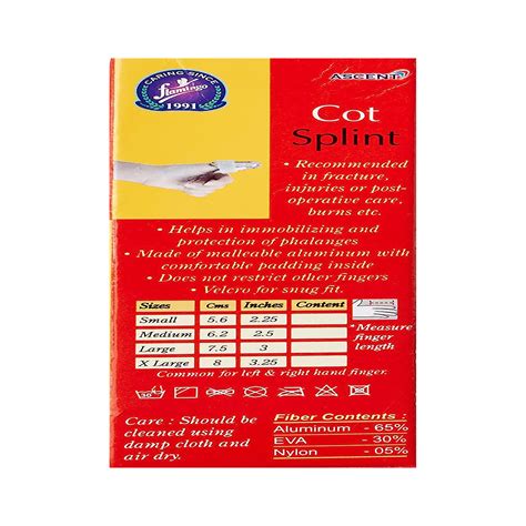 Flamingo Cot Splint OC2100 - Medium - Cureka - Online Health Care ...