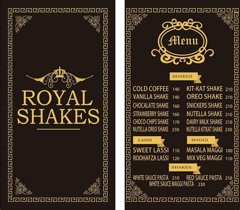 Menu at ROYAL SHAKES, Udaipur