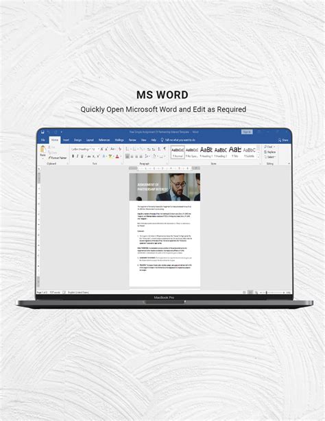 General Partnership Assignment Template 的图像结果