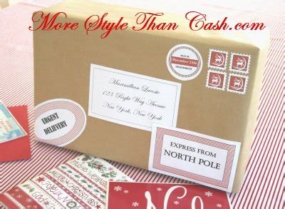 Free Printable Santa Labels and Stamps from the North Pole - AllCrafts ...
