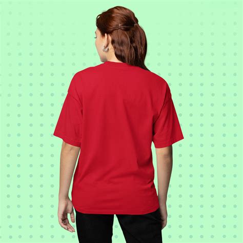 Unisex- Plain Premuim Oversized T-Shirts Red – VIGOR99
