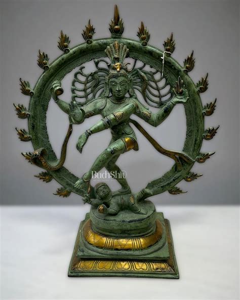 Brass Nataraja Statue 24 inch patina tone – Budhshiv.com