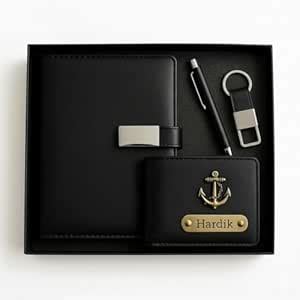 Dream Gift Glore Personalized Gift Set for Men | Premium Diary, Wallet ...