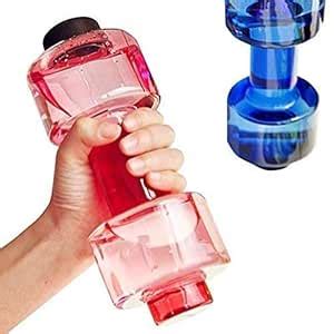 GlamoxPrimo Dumbbell aped Plastic Water Bottles Set of 2 (550ML ...