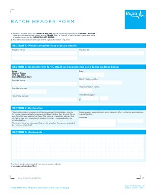 AU Bupa 02846 2011 - Fill and Sign Printable Template Online
