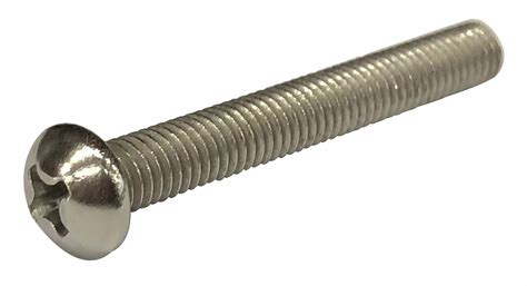 GRAINGER APPROVED Machine Screw: #10-32 Thread Size, 1/2 in Lg, 18-8 Stainless Steel, Plain ...
