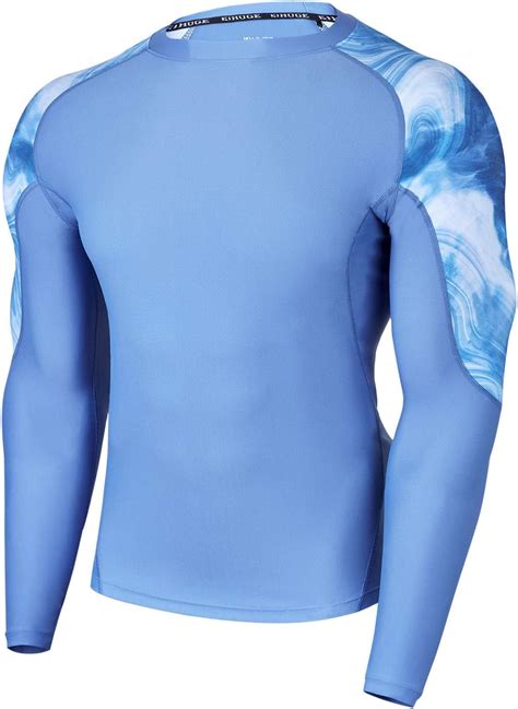 ADOREISM Mens Rash Guard Long Sleeves Splice UPF 50 India | Ubuy