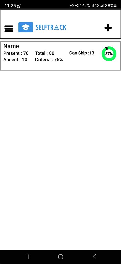SelfTrack - Self Attendance App