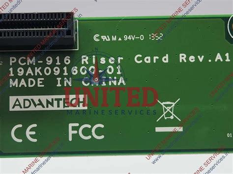 ADVANTECH PCM-916 RISER CARD 19AK091600-01 REV A1 | United Marine Services