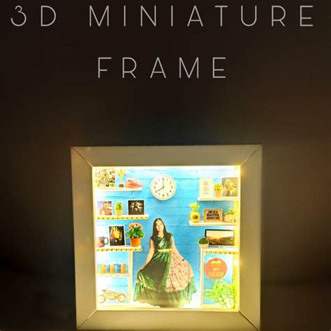 Miniature Box With Lights - Shadow Box - Birthday Gifts - Wedding Gifts ...