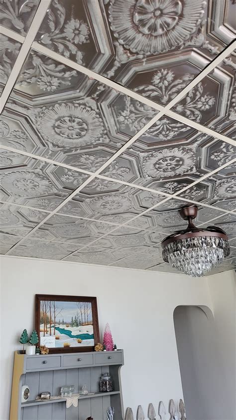 How To Distress Paint Tin Ceiling Tiles | Shelly Lighting