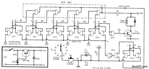Image result for Secret Code Digital Lock Circuit