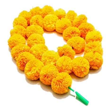 Buy SS Group Phool Mala Artificial Genda Phool Marigold Fluffy Flower ...