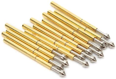 e-INFINITY 100 Pieces P75-E2 Spring Test Probe Pogo Pin 1.3mm Conical ...
