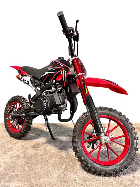 49CC Dirt Bike | Kids Sport Bike PETROL | RED – 11Cart