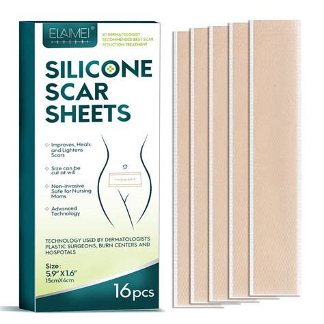 Silicone Scar Sheets Tape Strips 16 Pcs 5 9x1 6 | Desertcart INDIA