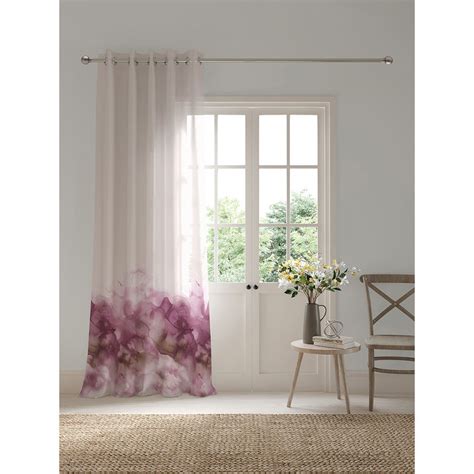 Buy Ddecor Live Beautiful 1 Piece of 7FT Door Sheer Curtain, Pink Online