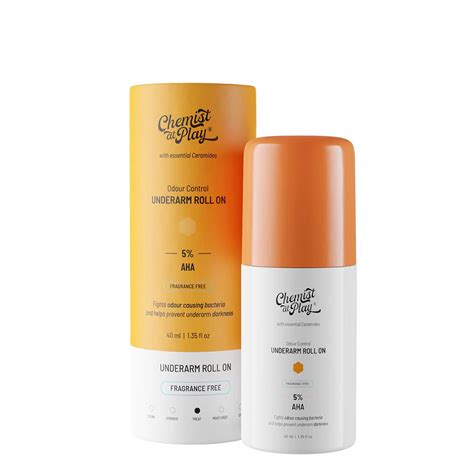 Buy Chemist at Play UnderArm Roll-On with 5% AHA, Lactic Acid & 1% ...