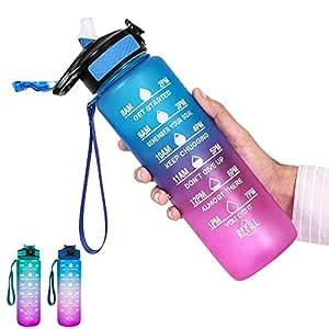 JAINI ENTERPRISE Motivational Water Bottle with Time Marker - 1 Litres ...