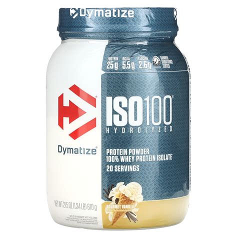 Dymatize Iso100 Hydrolyzed 100 Whey Protein Isolate Powder Review at ...