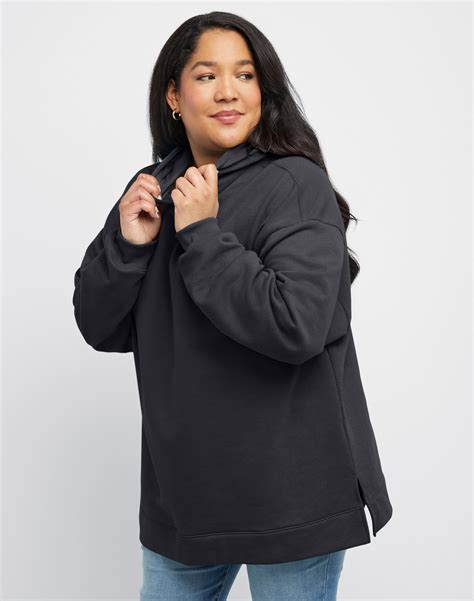 Hanes EcoSmart Women's Fleece Hoodie (Plus Size) Ebony 4X - Walmart.com