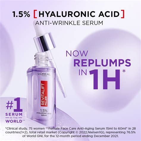 Revitalift Face Care Revitalift 1.5 % Hyaluronic Acid Serum 15ml