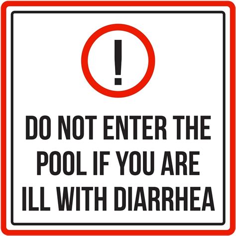 Amazon.com: iCandy Products Inc Do Not Enter The Pool If You are Ill ...