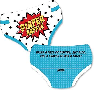 Big Dot of Happiness Bam Superhero - Diaper Shaped India | Ubuy