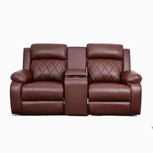 SOLIS ROYALE- THE DESIRED COMFORT Leatherette Recliner 2 Seater Sofa ...