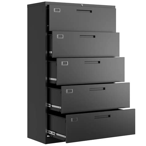 Letaya File Cabinet,4 Drawer Lateral Filing Cabinets with Lock for Home ...