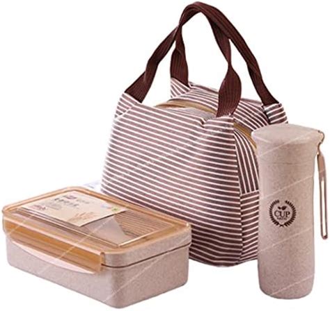 FunBlast Lunch Box and Water Bottle with Lunch Bag - Wheat Straw Fiber ...