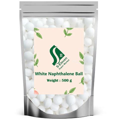 S Eleven Super Market White Naphthalene Balls for Clothes/Bathroom ...