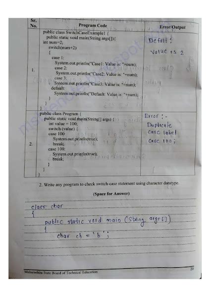 22412 Java Programming jpr Manual answer | jpr solved lab manual