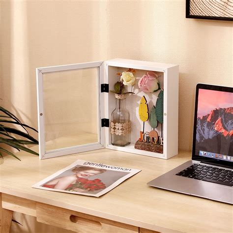 Buy Muzilife 8x10 Shadow Box Picture Frame - 2.16 Deep Wood & Glass ...