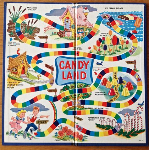 Original Candy Land Board Game 1955