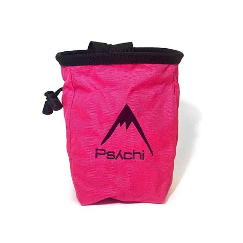 Psychi Chalk Bag for Rock Climbing Bouldering with Rear Zip Storage and ...
