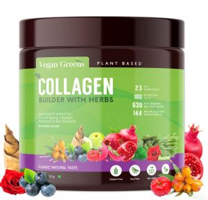 Vegan Greens Natural Collagen Builder For Anti Ageing Beauty, Skin ...