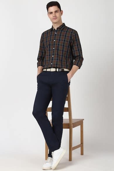 Buy Men Multi Slim Fit Check Full Sleeves Casual Shirt Online ...