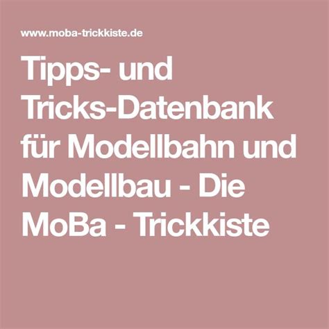 Image result for Modellbahn Tipps und Tricks