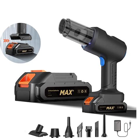 SHAYONAM 4-in-1 Portable Car Vacuum Cleaner with Blower | USB ...