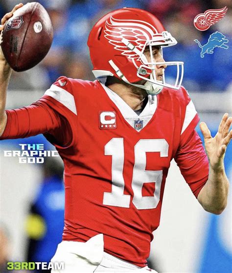 The long-awaited Lions x Red Wings jersey swap (via TheGraphicGod on IG ...